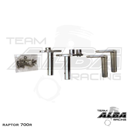 Raptor 700  nerf bars  pro peg  heel gaurds  alba racing  blk blk 197 t7 bb