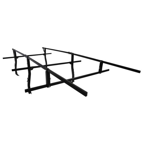 Premium heavy-duty black ladder racks adjustable for pickup truck topper, 1000lb