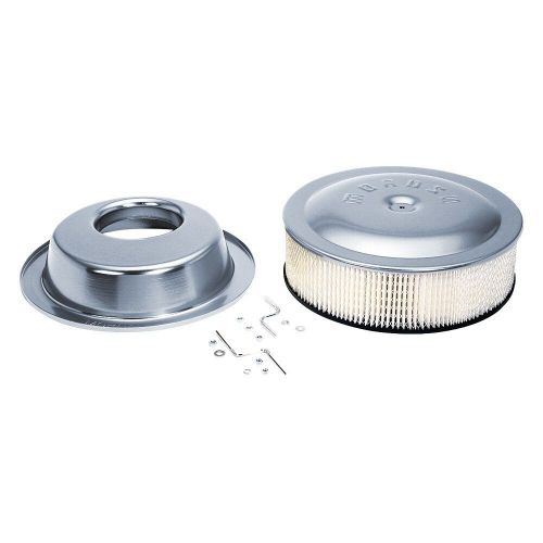 Moroso 65928 - offset raised bottom white air cleaner assembly