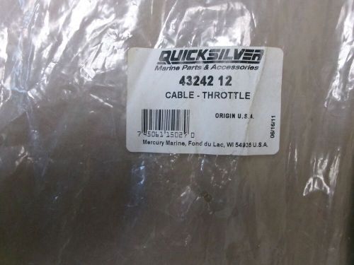 New oem mercruiser quicksilver cable throttle pn 43242 12