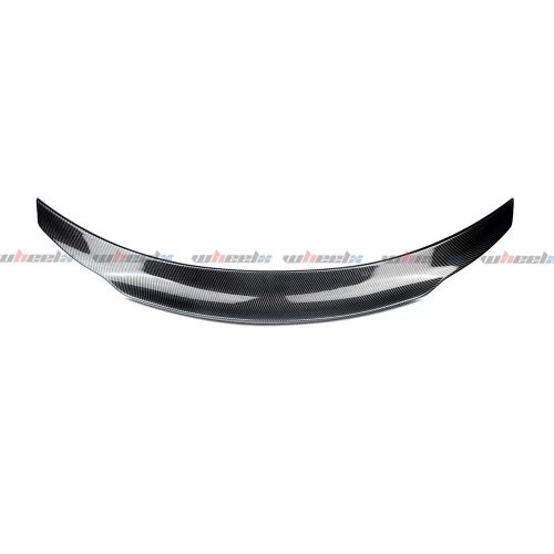 Carbon fiber style rear trunk spoiler wing lip for benz c class w205 2015-2021