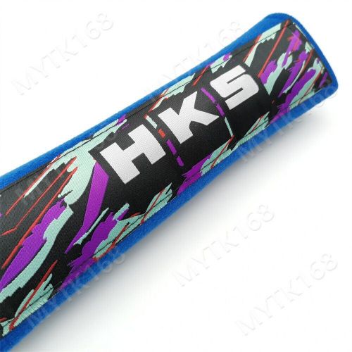 Hks car racing seat belt pads cotton seat shoulder strap cushion cover 2pcs/set