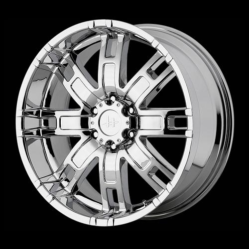 22" x 9.5" helo he835 suburban yukon ram 1500 f250 ford h2 chrome wheels rims 