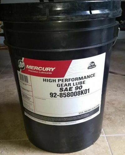 Oem mercury mercruiser high performance gear lube sae 90 - 5 gallon 92-858008k01