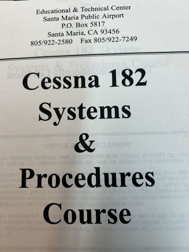 Cessna 182 systems and procedures corse book cessna pilots association