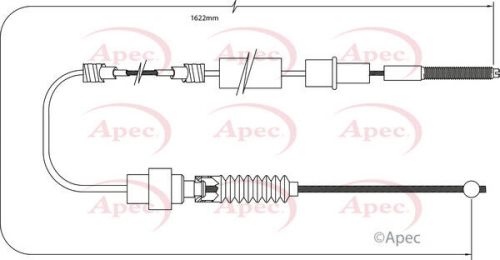 Handbrake cable fits seat toledo 1l 1.6 rear 96 to 99 aft hand brake parking new