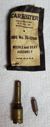 Carter 25-279s carburetor valve needle &amp; seat 1955-57 buick cadillac chevy gmc