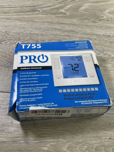 Pro 1 universal subbase thermostat t755 new in box