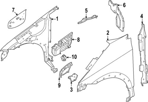 Genuine nissan drive motor battery pack charging port pocket 65714-5mp3c