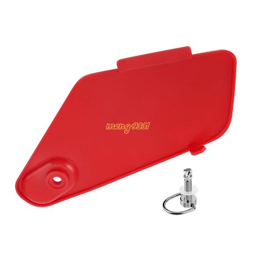 Red storage box cover lid &amp; stud 83670-hn5-m40zb for honda rancher 350 2004-2006