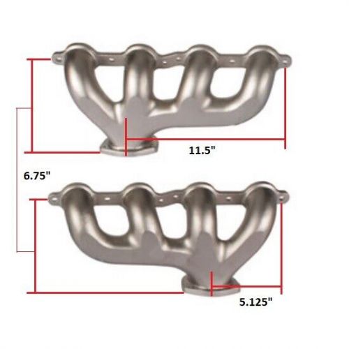 Tru-ram® ls1 exhaust manifolds, unpolished