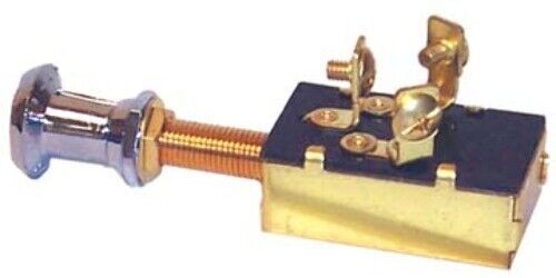 Push-pull switch, three position-off-on-on, 3-screw terminals, spdt