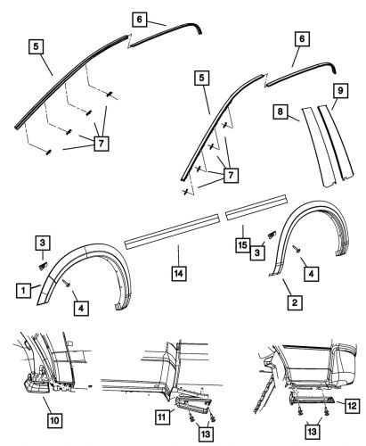 Genuine mopar push pin 55075139