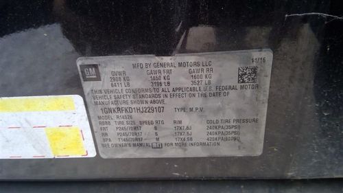 Rear brakes vin j 11th digit limited fits 07-17 acadia 715354