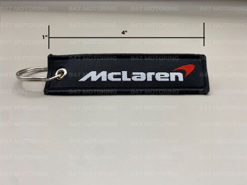 Mclaren custom woven keychain