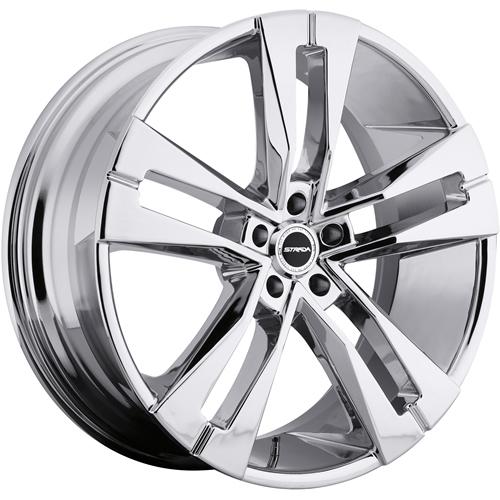 22x8.5 chrome strada razza wheels 5x115 +15 dodge magnum rwd charger srt8 rwd