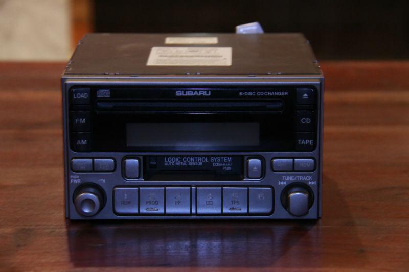 02 03 04 subaru impreza 6 disc changer am fm tape deck fits wrx forester saab 92