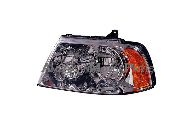 Left driver side replacement headlight w/ hid type 03-06 lincoln navigator