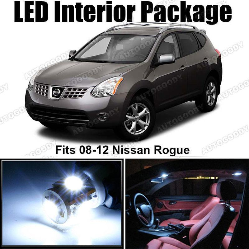 6 x white led lights interior package deal nissan rogue