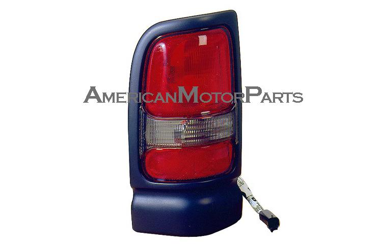 Left driver side replacement black tail light 94-02 dodge ram w/o sport package