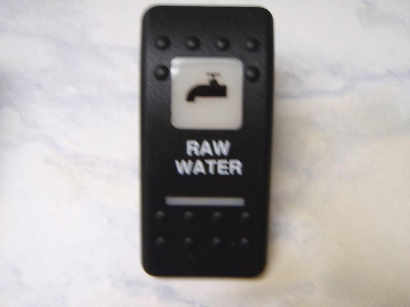 Raw water switch black with 2 white lens contura ii 