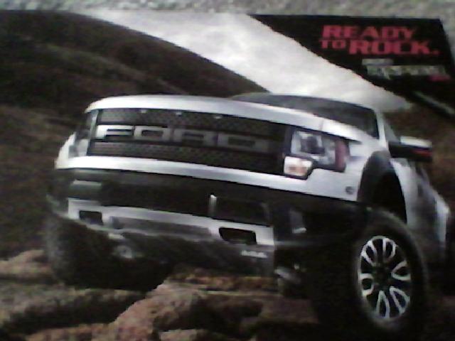 2012 ford f150 svt raptor literature brochure 2 sided info card *rare item