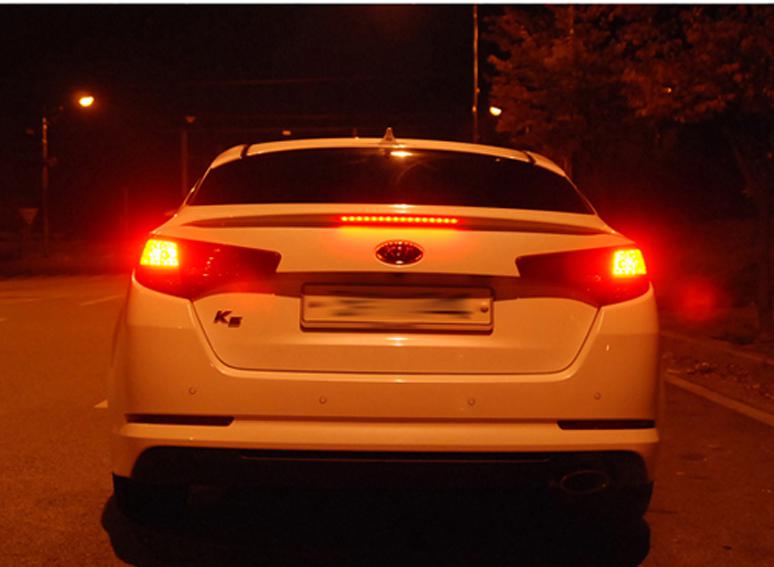 Trunk painted lip led high quality abs spoiler for kia 11,12,13 optima,k5