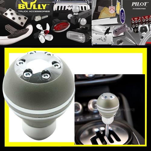 Nickel metal mt stick manual shift knob colorado dakota tacoma frontier jeep