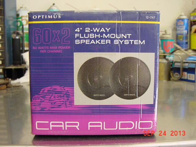 Optimus car audio 4" 60 watt speakers