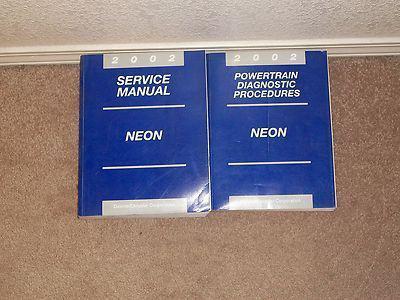 2002 dodge neon factory issue repair manuals