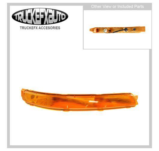 Side marker light with bulbs new amber lens right hand chevy rh passenger auto