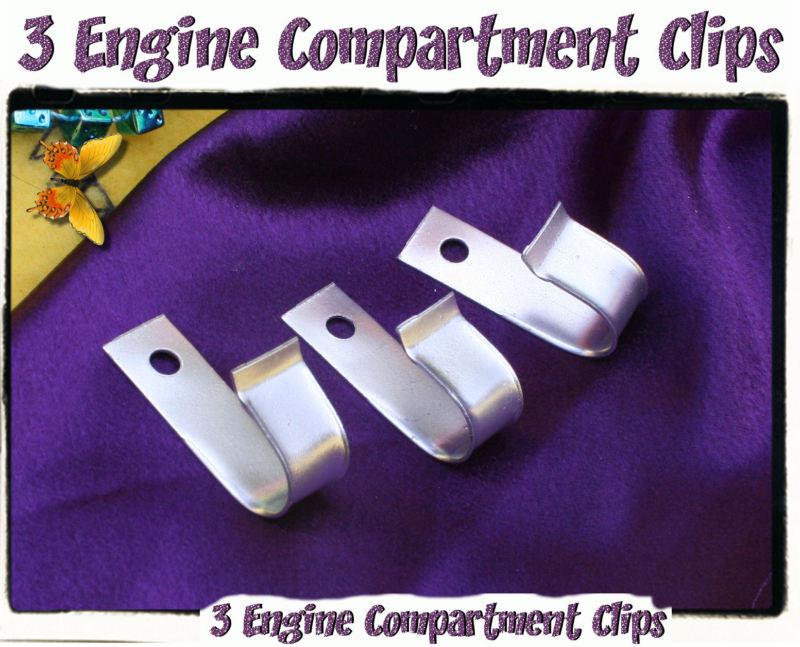 Corvette 1954 1956  1959 1960 engine compartment  wiring harness clips set of 3
