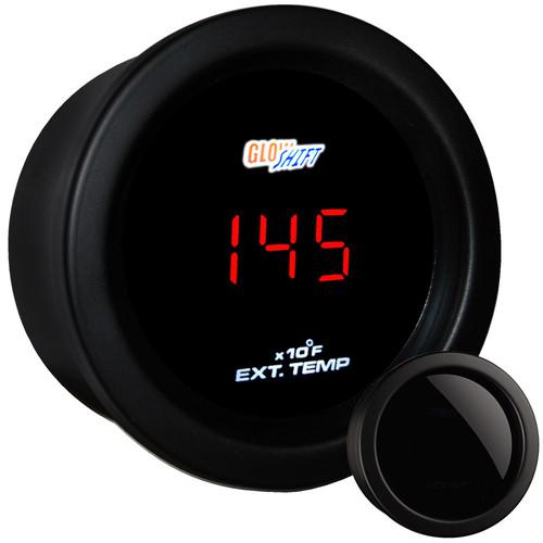 52mm glowshift red digital egt temperature temp gauge