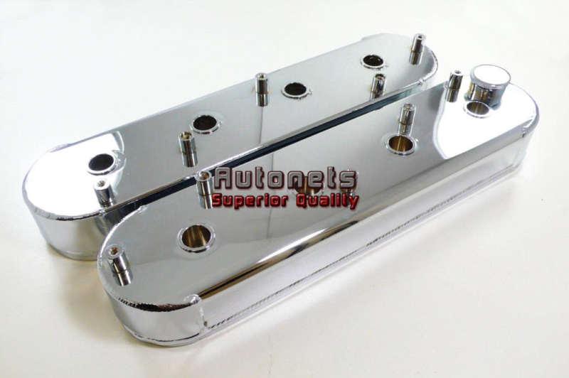 Small block fabricated chromed aluminum ls1 ls2 ls6 ls7 l92 valve covers sbc