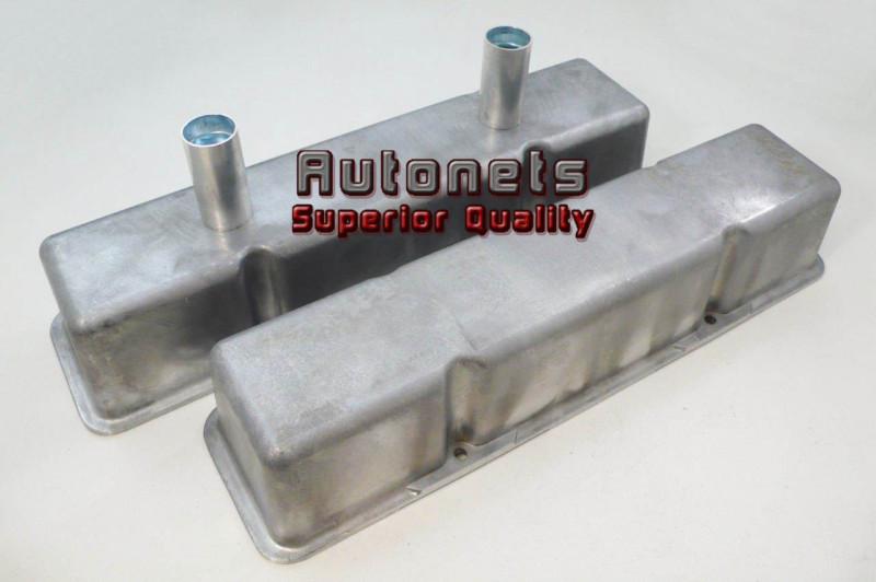 Aluminum raw chevy small block circle track racing valve cover 283-350 tall