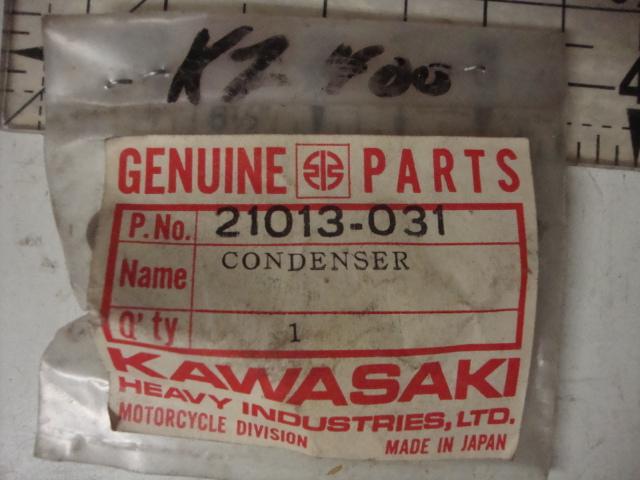 Kawasaki 21013-031 condenser 21013-034 kz400 nos oem kz750 vintage