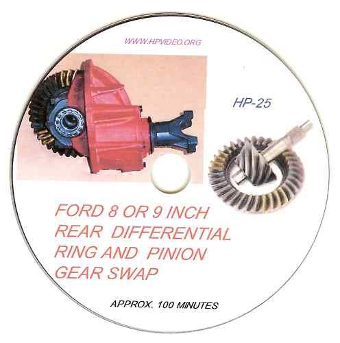 Ford 9 inch or ford 8 inch ring & pinion gear swap "how to" video. "dvd"