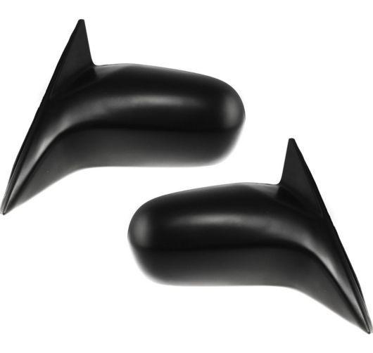 01-05 civic 4 door sedan black power side view door mirrors left/right pair set