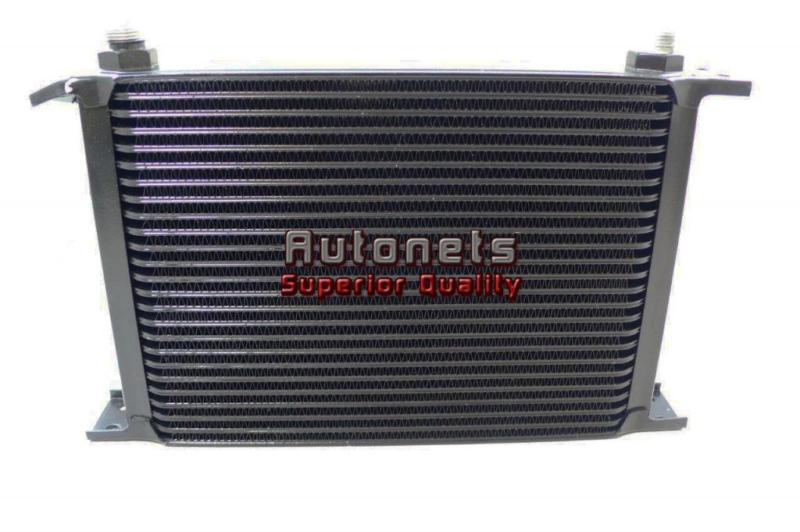 25 row universal engine transmission aluminum oil cooler 13" x 6 3/4" x 2"