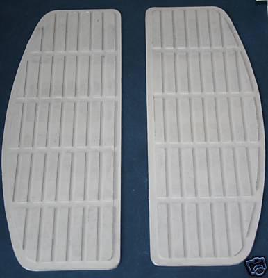 Harley shovelhead white floorboard rubber set new (335)