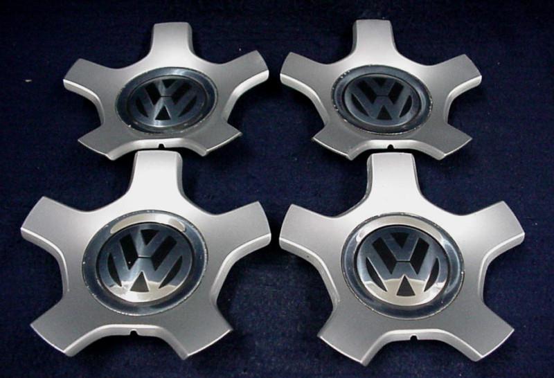 Volkswagen golf 08-09 rabbit 08-09 silver center caps - set of 4 