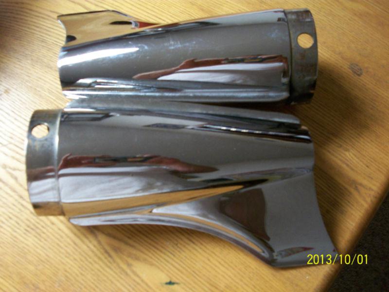 Harley fish tail exhaust tips