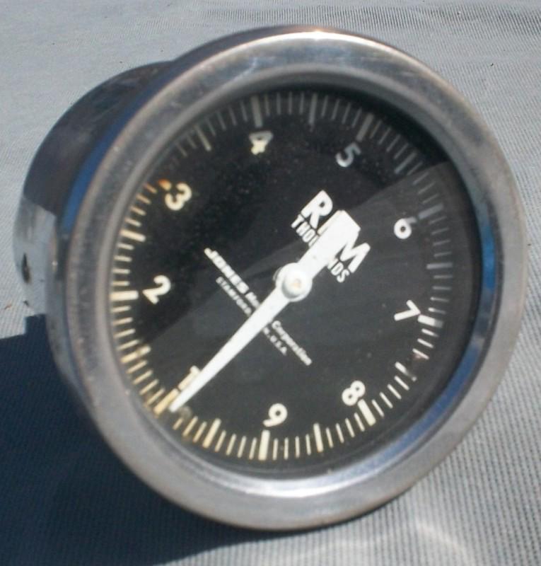 Old jones motorola chrome mechanical tachometer rat rod gasser