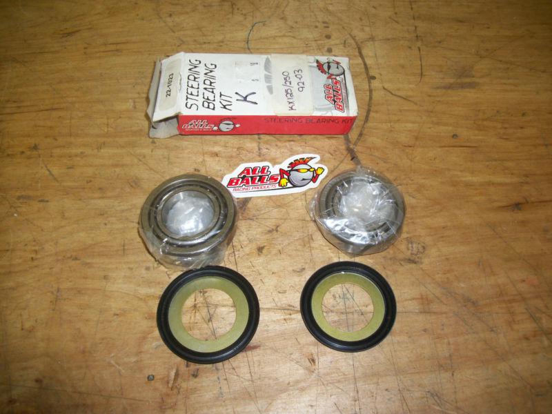 New kawasaki kx125 kx250 kx250f kx450f kz1300 zx1100 steering stem bearing kit