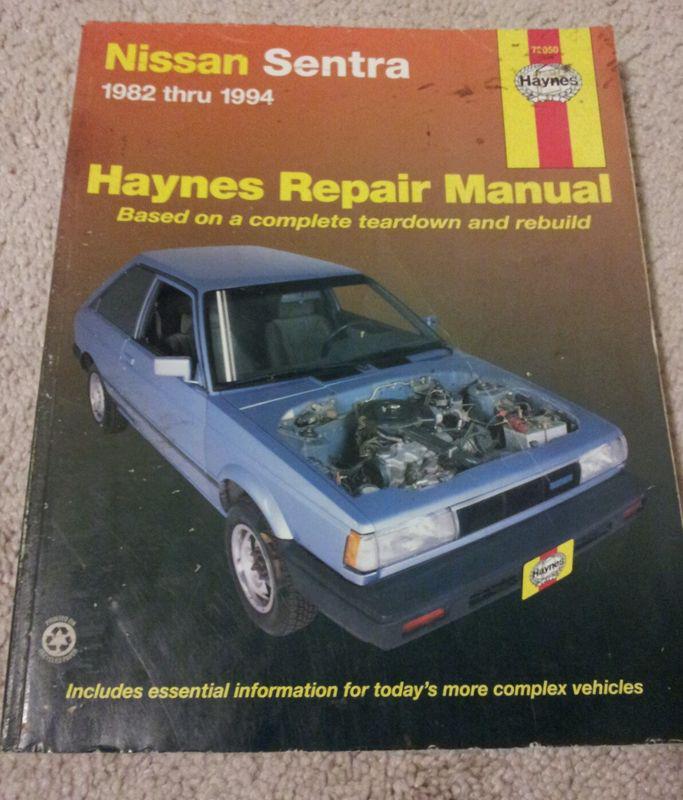 Nissan sentra haynes publications repair manual 1982-1994 service book nr