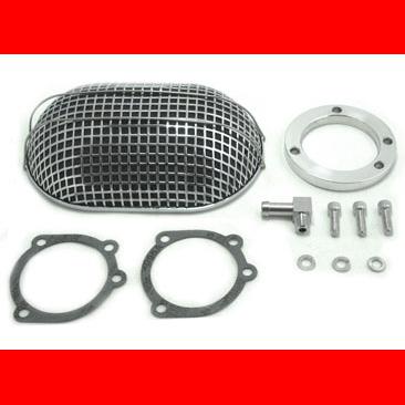 Chrome oval mesh air cleaner for 1988-up harley models sportster dyna bobber