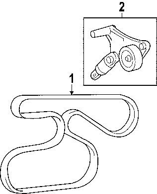 Toyota 166200h020 genuine oem factory original serpentine tensioner