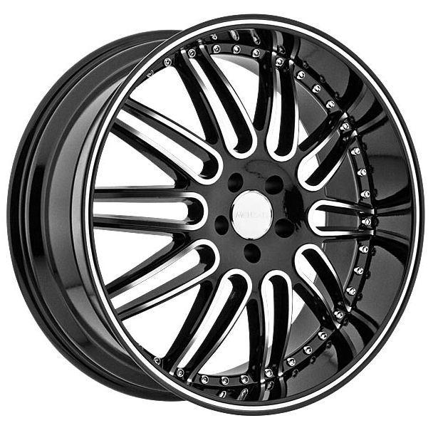 22" x 9.5" & 22" x 10.5" black menzari z10 noire 5x112 staggered rims wheels