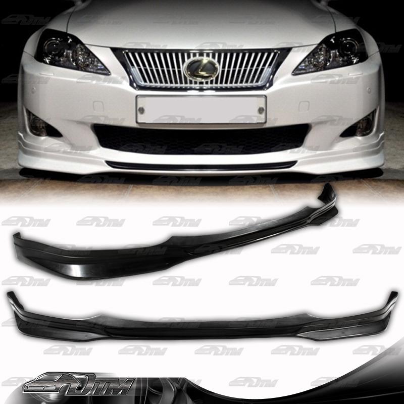 2009 09 10 lexus is250 is350 black urethane front bumper lip spoiler bodykit