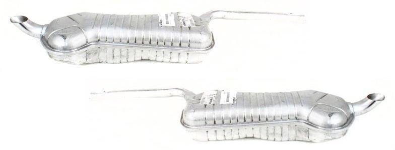 Muffler, pair set (lh+rh)